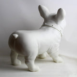 Statue Bouledogue Blanc