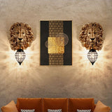 lampe lion pour mur