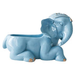 statue éléphant bleu