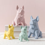 Statue Bouledogue origami 