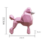 Statue origami caniche