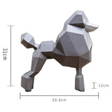 Taille statue caniche