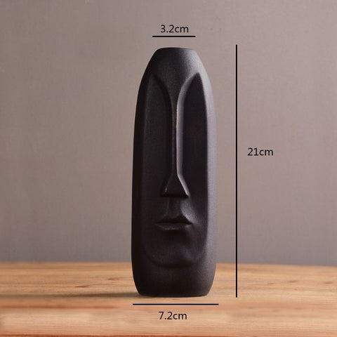 Taille vase tête noir