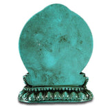 Statue Bouddha Moine Turquoise