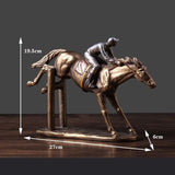 Taille statue jockey