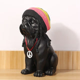 Statue chien bob marley