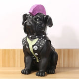 Statue bouledogue Punk 