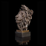 statue tête de lion