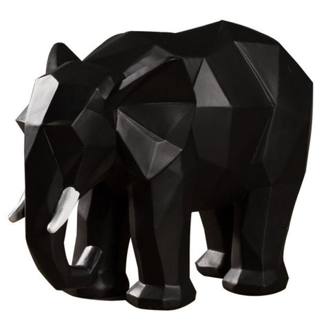 Statue Éléphant Moderne Origami