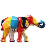 Statue Éléphant Multicolore