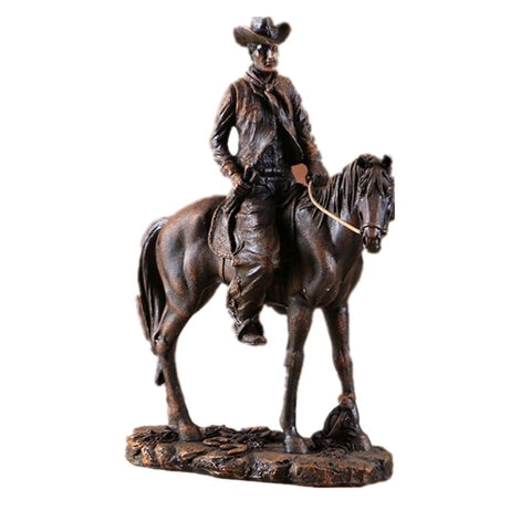 Statue Cheval Marron