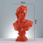 Taille statue apollo rouge