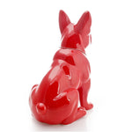 Statue Chien Le Bouledogue Rouge