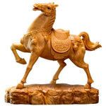 Statue De Cheval En Bois