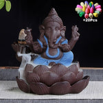 Statue bouddha éléphant encens