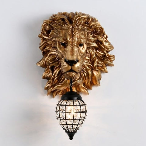 Lampe murale lion