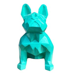 Statue Bouledogue Origami Couleur