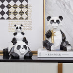 Statue panda famille