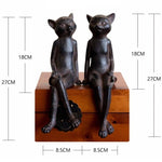 Taille statue chat