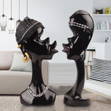 statue de couple africain