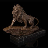 Statue de lion en bronze