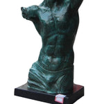 Statue Bronze Homme Bleu