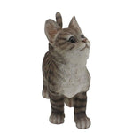 Statue chaton gris