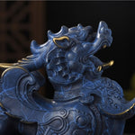 Tête dragon bleu