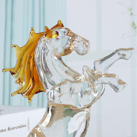 Tête cheval cristal