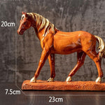 Taille cheval en bois