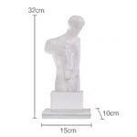 Statue d'homme grec en verre