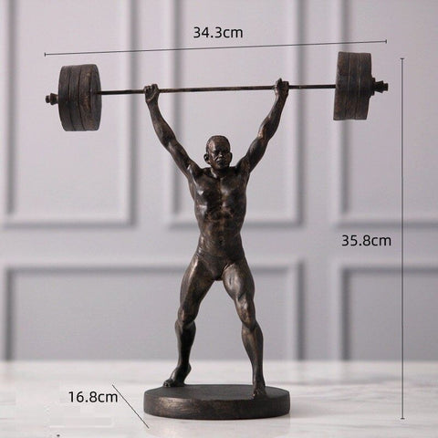 statue homme sportif