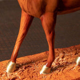 Zoom Patte statue cheval bois