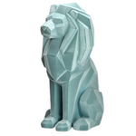 statue lion bleu