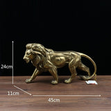 statue lion puissant