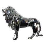 grande statue lion argent