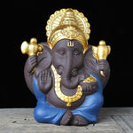 Statue Ganesh Bleu