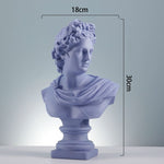 Taille statue Apollon violette