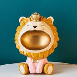 statue lion enfant