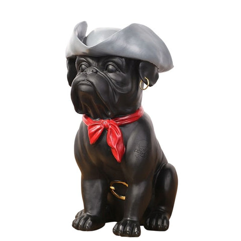 Bouledogue Statue Pirate