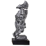 Statue Homme Argent Chut