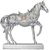 Statue Cheval Décoration Argent