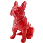 Statue Chien Le Bouledogue Rouge