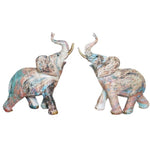 Statue Éléphant Duo