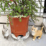 Statue chat de jardin