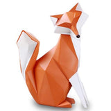 Statue Origami Renard Family