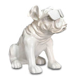 Statue Bouledogue Blanc