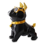 Statue Bouledogue Noir