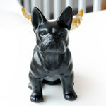 Statue Bouledogue Noir