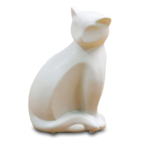 Statue Chat Blanc